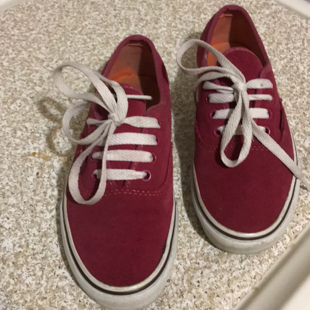 Rare red suede vans